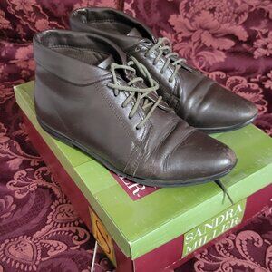 Sandra Miller Size 6 Ladies Brown Leather Shoes